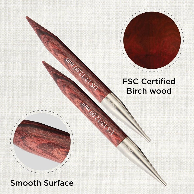 Knit Pro Dreamz Interchangeable Circular Needles 5" (13cm) | US Size 17 (12mm) - Image 2
